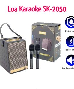 Loa Karaoke Bluetooth Qixi 2050. 2 Mic